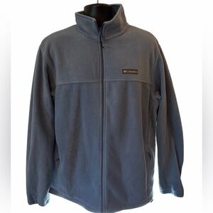Columbia Mens Fleece Jacket Size XLT Light Blue